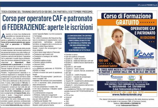  - FEDERAZIENDE 